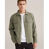 WE Fashion Tussenjas  olijfgroen