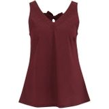 WE Fashion - Dames Singlet - Bordeauxrood - Regular Fit - Viscose
