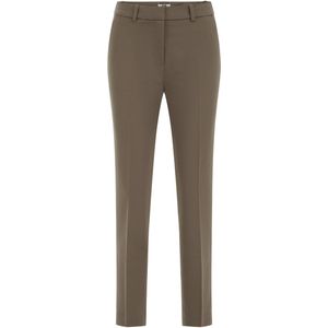WE Fashion - Dames slim fit pantalon - Taupe - Slim Fit