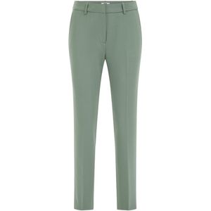 WE Fashion - Dames slim fit pantalon - Zeegroen - Slim Fit