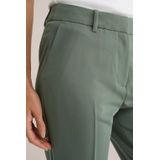 WE Fashion - Tapered Regular Waist Pantalon - Groen