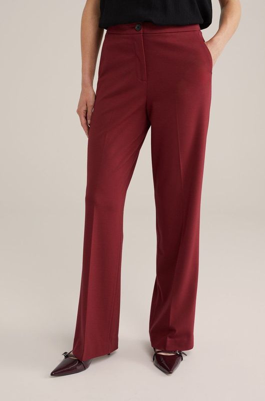 Pantalon - Jersey - Zwart - Regular Fit - Met Steek- en Paspelzakken