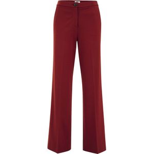 Pantalon - Jersey - Zwart - Regular Fit - Met Steek- en Paspelzakken