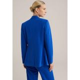 WE Fashion - Dames Slim Fit Blazer - Kobaltblauw