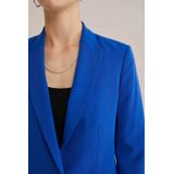 WE Fashion - Dames Slim Fit Blazer - Kobaltblauw