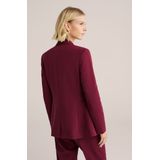 Blazer - Fijn Geweven - Comfort Stretch - Slanke Fit - Zwart