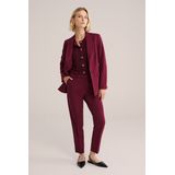 Blazer - Fijn Geweven - Comfort Stretch - Slanke Fit - Zwart