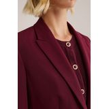 Blazer - Fijn Geweven - Comfort Stretch - Slanke Fit - Zwart