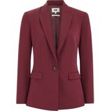 Blazer - Fijn Geweven - Comfort Stretch - Slanke Fit - Zwart