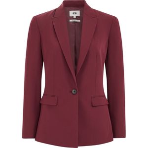 Blazer - Fijn Geweven - Comfort Stretch - Slanke Fit - Zwart