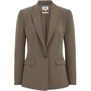 WE Fashion - Dames Slim Fit Blazer - Bruin