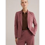 WE Fashion - Dames Blazer - Rose - Jersey - Getailleerd
