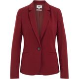 WE Fashion - Dames Blazer - Donkerrood - Jersey - Met Stretch
