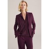 WE Fashion jersey getailleerde blazer donkerpaars