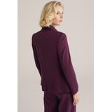 WE Fashion jersey getailleerde blazer donkerpaars