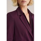 WE Fashion jersey getailleerde blazer donkerpaars