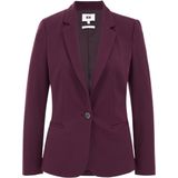 WE Fashion jersey getailleerde blazer donkerpaars