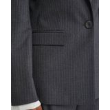 WE Fashion - Blazers - Grijs - Krijtstrepen - Slanke Pasvorm