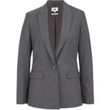 WE Fashion - Blazers - Grijs - Krijtstrepen - Slanke Pasvorm