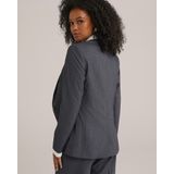 WE Fashion - Blazers - Grijs - Krijtstrepen - Slanke Pasvorm