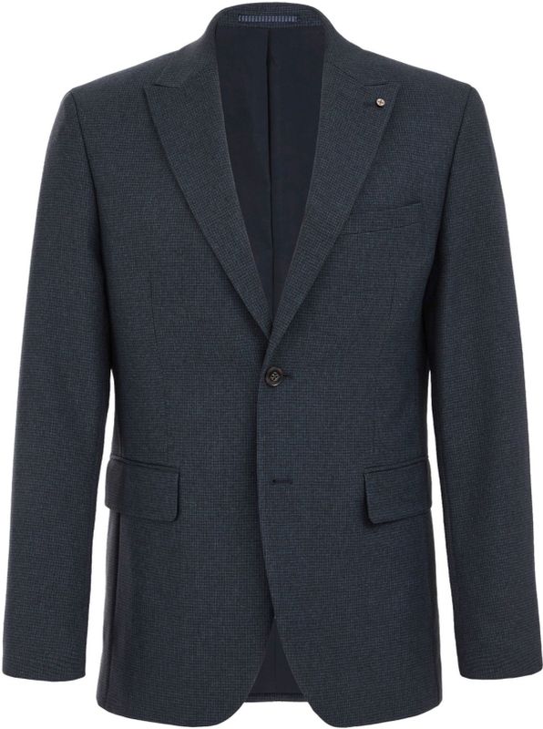 WE Fashion - Heren Slim Fit Blazer - Lichtblauw - Met Structuur