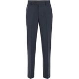 WE Fashion - Slim Fit Pantalon - Donkerblauw - Heren