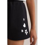 WE Fashion - Sweatshort - Zwart - Korte Broeken