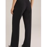 WE Fashion - Regular Waist Pantalon - Zwart - Loose Fit