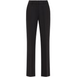 WE Fashion - Regular Waist Pantalon - Zwart - Loose Fit