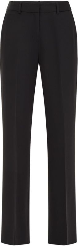 WE Fashion - Regular Waist Pantalon - Zwart - Loose Fit