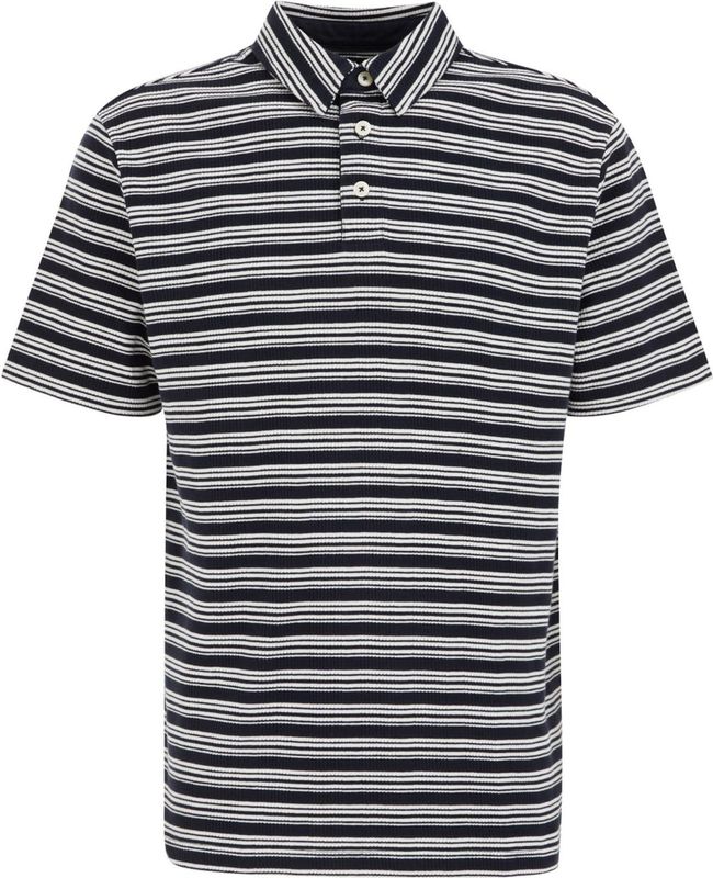 WE Fashion Shirt  donkerblauw / wit