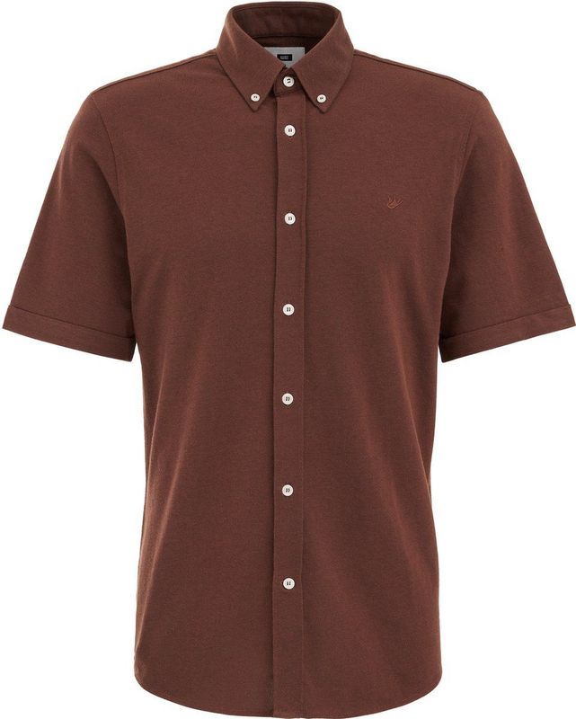 WE Fashion - Overhemd - Katoen/Polyester - Slim Fit - Korte Mouwen