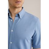 WE Fashion - Casual Overhemd - Lavendel - Slim Fit - Korte Mouwen