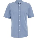 WE Fashion - Casual Overhemd - Lavendel - Slim Fit - Korte Mouwen