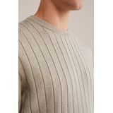 WE Fashion - Regular Fit T-shirt - Grijs - Katoen