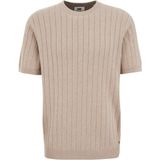 WE Fashion - Regular Fit T-shirt - Grijs - Katoen