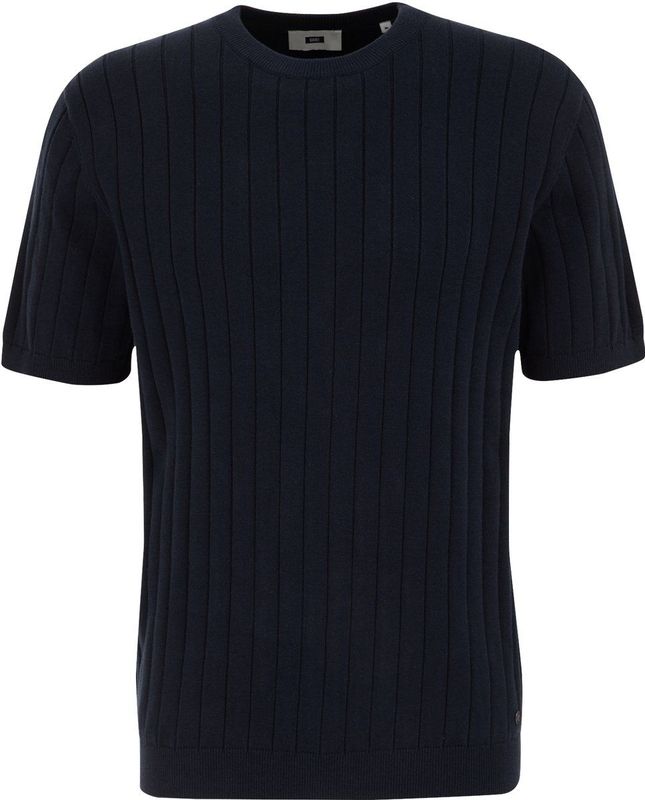 WE Fashion - Regular Fit T-shirt - Heren - Met Structuur