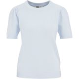 WE Fashion - Trui - Lichtblauw - Slanke Pasvorm - Kwartmouw