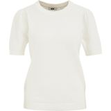 WE Fashion - Trui - Offwhite - Knitwear - Slanke Pasvorm - Kwartmouw