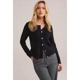WE Fashion - Gebreid Vest - Zwart