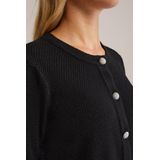 WE Fashion - Gebreid Vest - Zwart