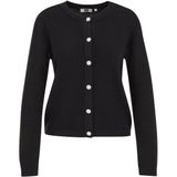 WE Fashion - Gebreid Vest - Zwart