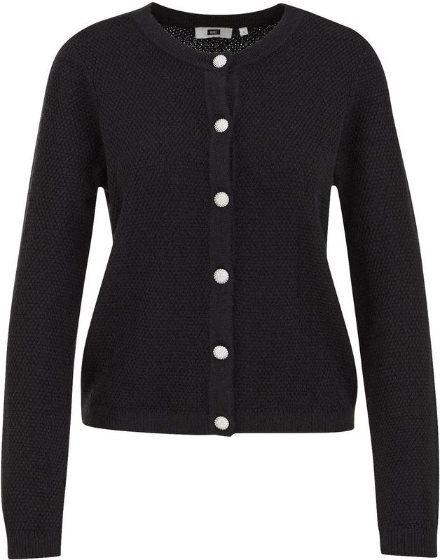 WE Fashion - Gebreid Vest - Zwart