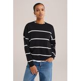 Pullover - Streep - Regular Fit - Ronde Hals - Lange Mouwen