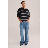 Pullover - Streep - Regular Fit - Ronde Hals - Lange Mouwen