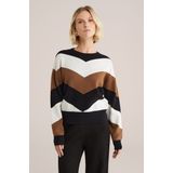 WE Fashion - Dames Gebreide Trui - Zwart - Livaeco Viscose