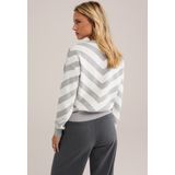 WE Fashion - Dames Gebreide Trui - Grijs - Livaeco Viscose