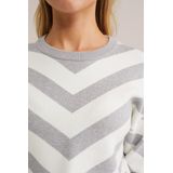 WE Fashion - Dames Gebreide Trui - Grijs - Livaeco Viscose