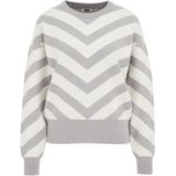 WE Fashion - Dames Gebreide Trui - Grijs - Livaeco Viscose