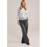 WE Fashion - Dames Gebreide Trui - Grijs - Livaeco Viscose
